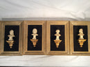 Mozart, Liszt, Bach, Beethoven, Set of 4 Framed Sculptures