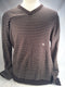 CHAPS cotton sweater brown stripes men’s L