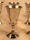12 piece set of Plator Silver wine goblets made in spain