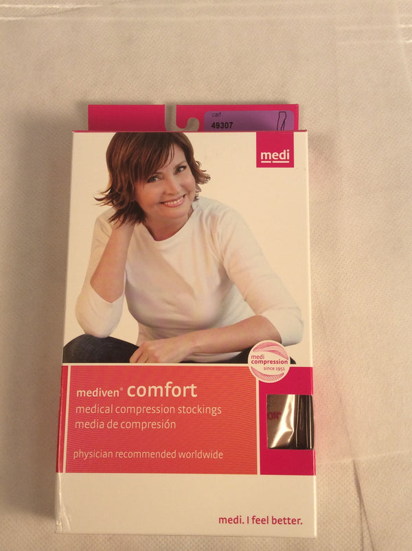 Mediven calf compression stockings open toe (size VII) natural color