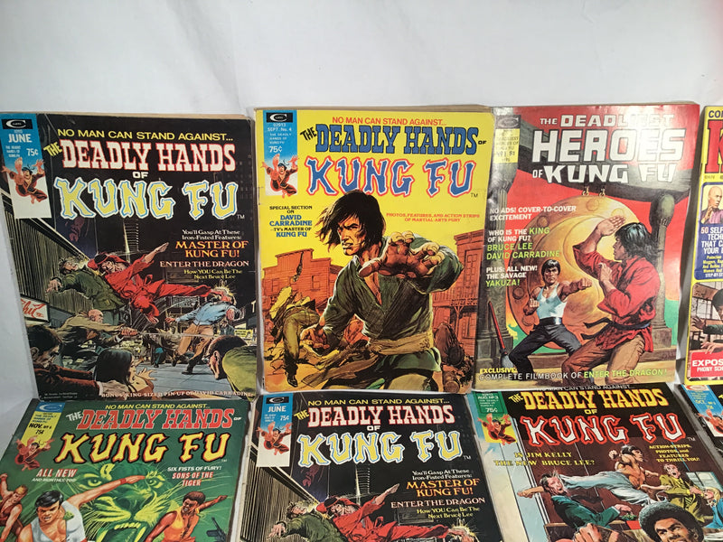 Comic Magazines - Kung Fu (14 please see photos for specs)