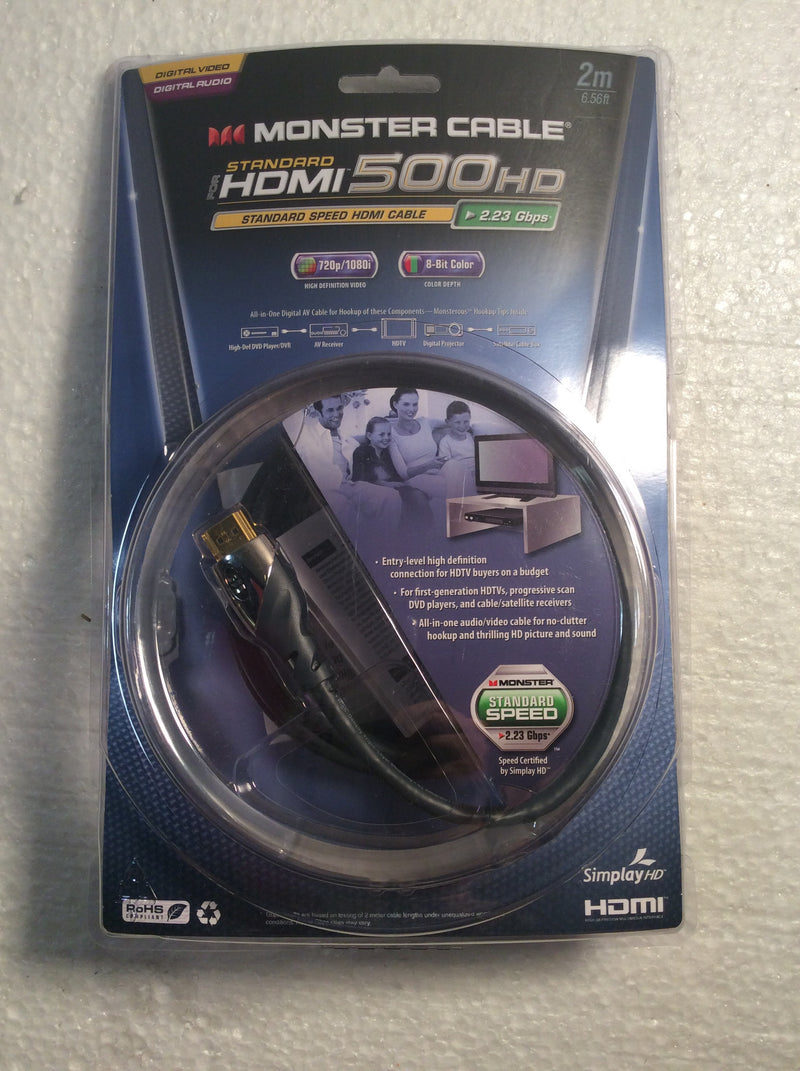 Monster cable standard hdmi 500hd 6.56ft