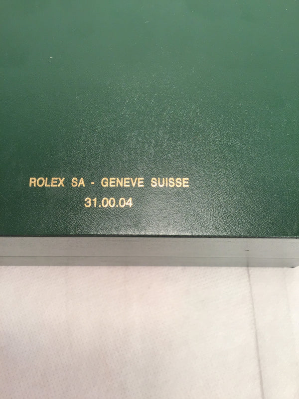 Green Rolex SA-Geneve Suisse 31.00.04 watch box