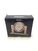 SEIKO Gold Tone-Solid Brass Table Clock Rotating Sphere QXG355GLH