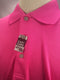 PGA TOUR dry fit golf shirt men L pink easy care UPF 15