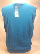 PGA TOUR cotton sweater vest men M blue white