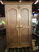 Bernhardt Vintage Blonde Wood Pair Armoire Cabinets