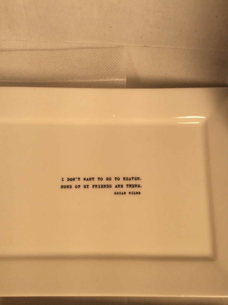 Oscar Wilde Literary Quote Cocktail Plates (4)