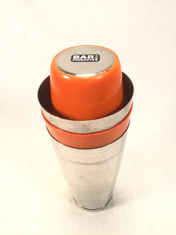 Bar Products .Com Stainless Steel Shaker Tin W/ Orange Grips