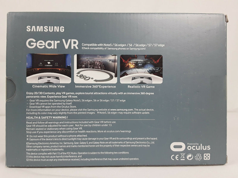 Samsung Gear VR Oculus SM-R322- works with Note 5, S6, S7 and edge