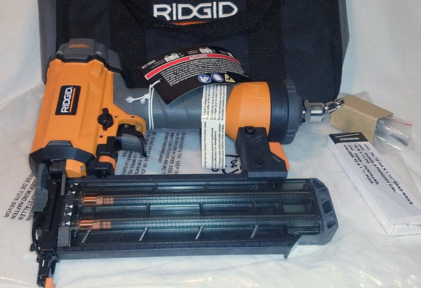 Ridgid R213BNE 18-Gauge Brad Nailer Nail Gun Air Power Tool w/ soft case